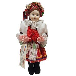Vintage Czech Bokroj Folk Doll 10” Handmade Folk Traditional Kroj Outfit w/Tags